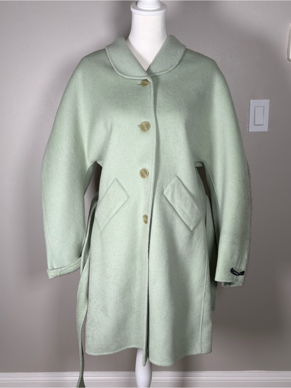 Vintage Korean Brand Mint Trench Coat